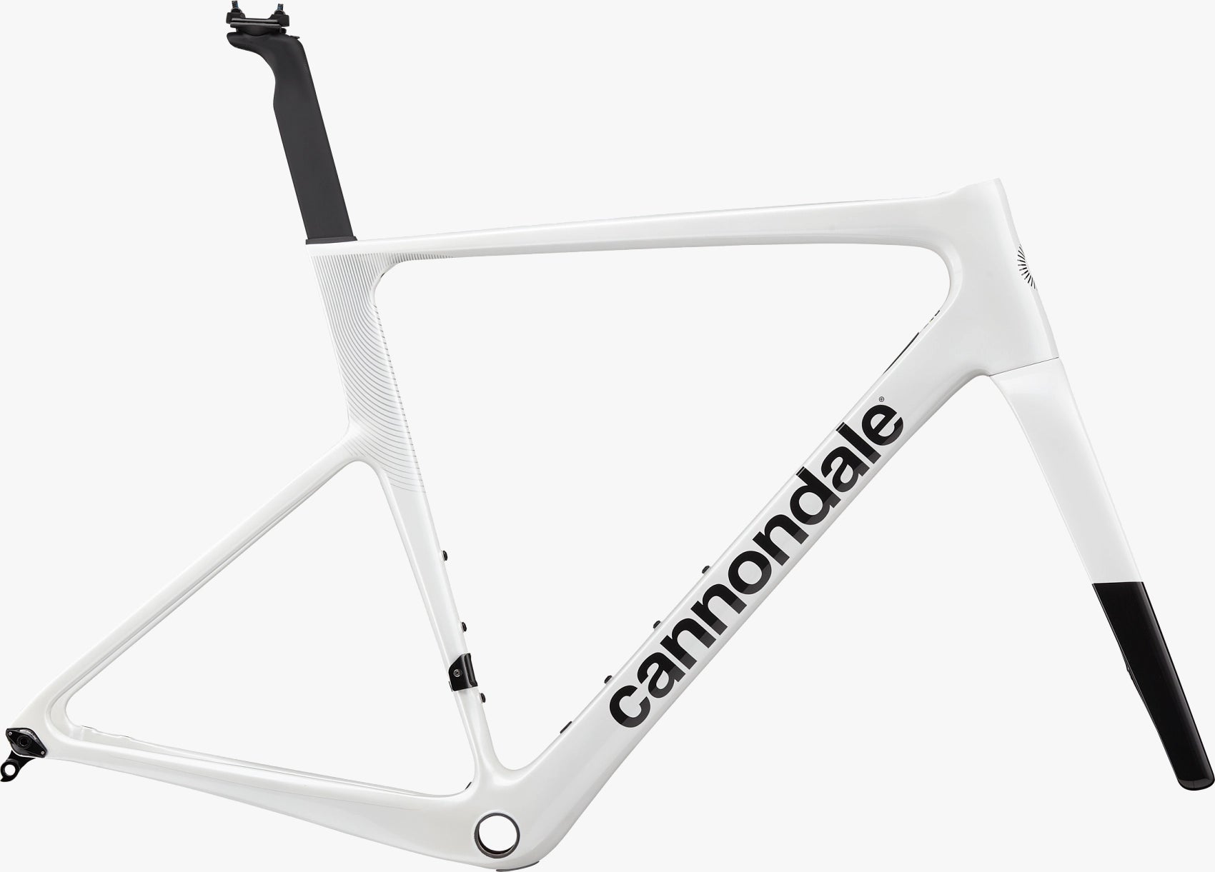 Cannondale SuperSix EVO Carbon Silver frameset side view