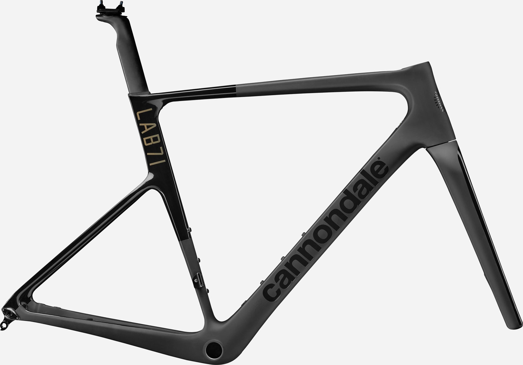 Cannondale SuperSix EVO LAB71 Black frameset side view