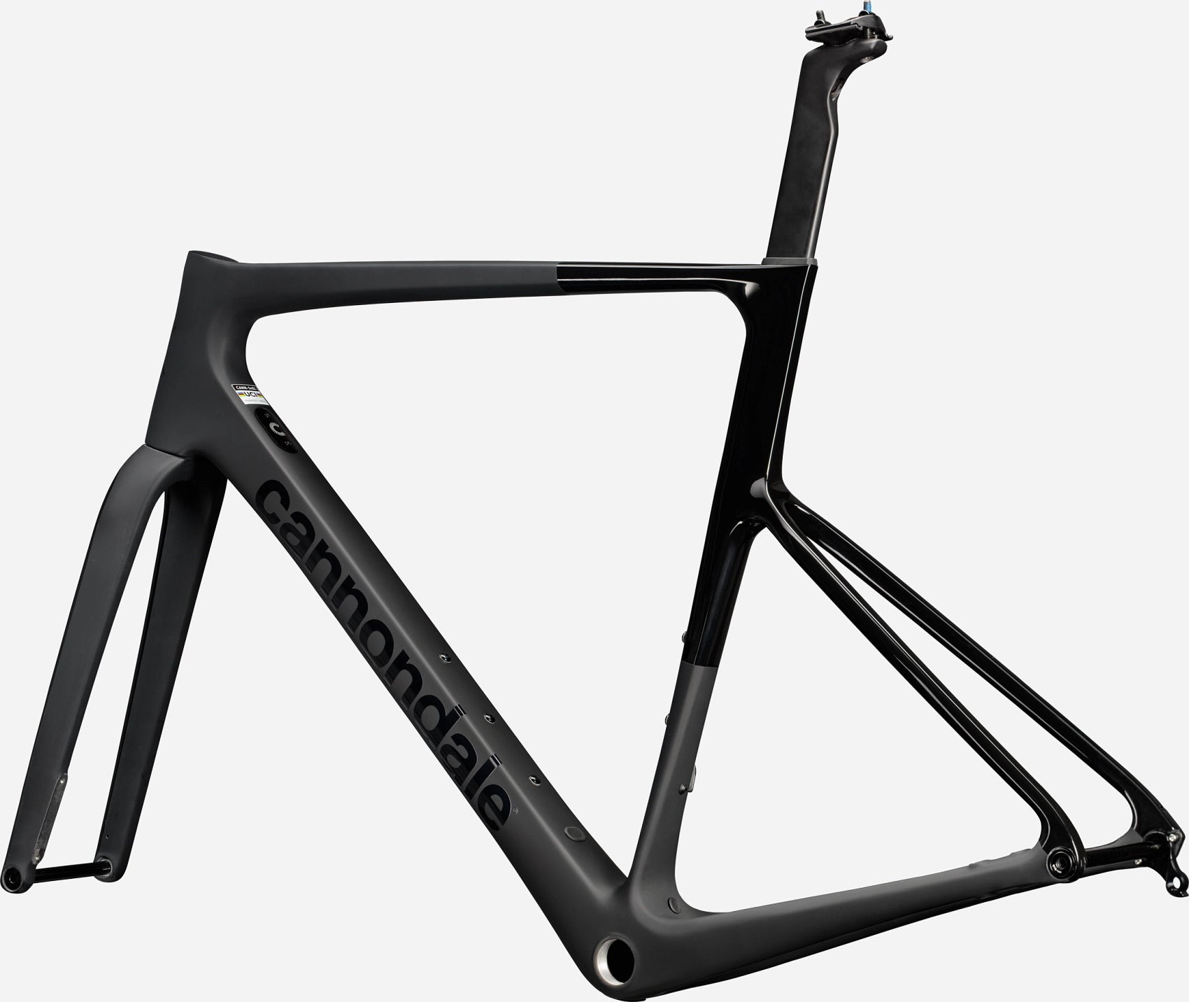 Cannondale LAB71 Black finish frameset with aero tube shapes