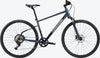 Side profile of Cannondale Quick CX 3 Tungsten Blue bicycle
