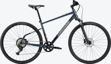 Side profile of Cannondale Quick CX 3 Tungsten Blue bicycle