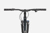 Front angle of Cannondale Quick CX 3 hybrid bike in blue
