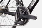Close-up of Shimano 105 drivetrain on Cannondale SuperSix EVO 4 Black