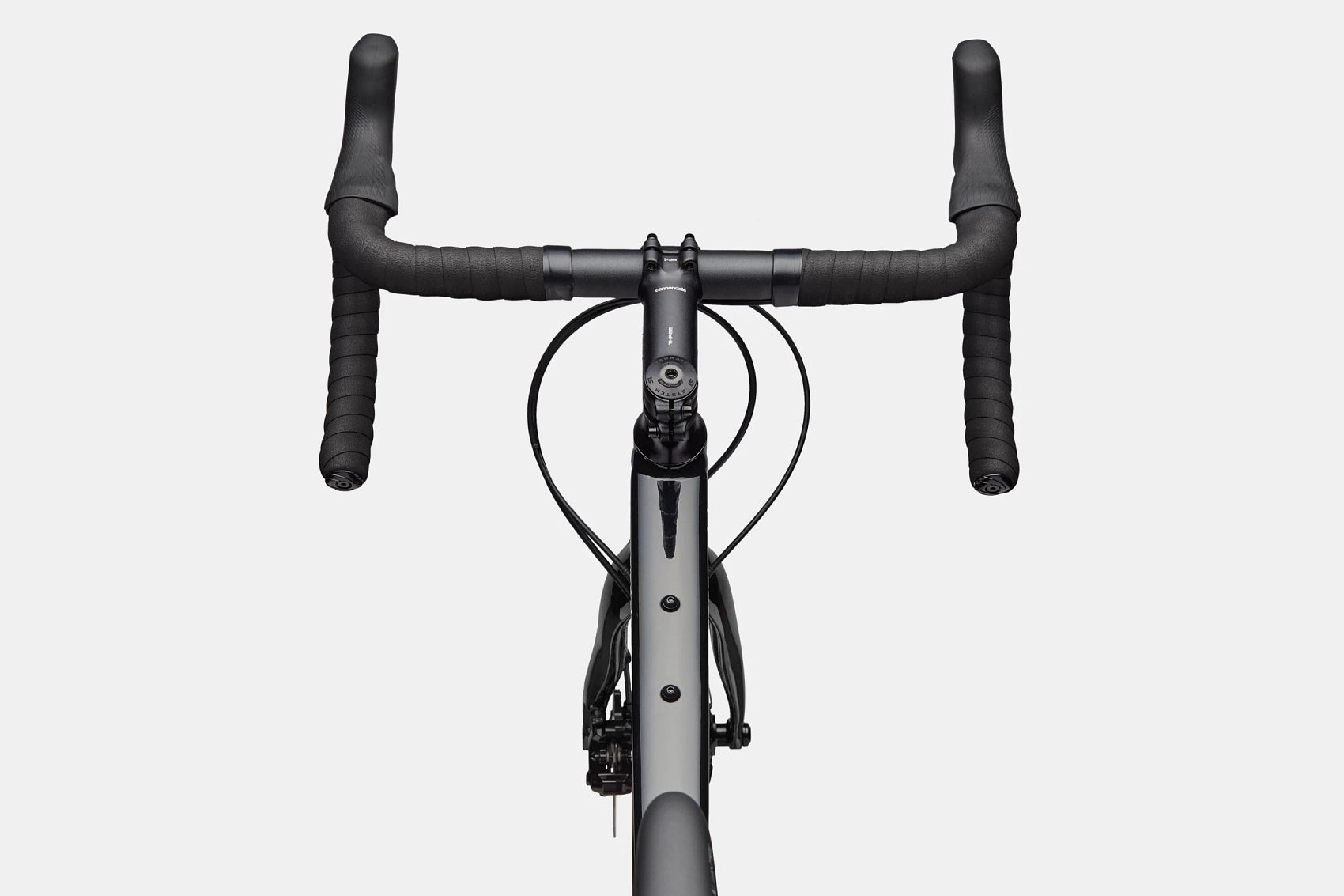 Cannondale Synapse 1 Black road bike handlebars with Cannondale bar tape
