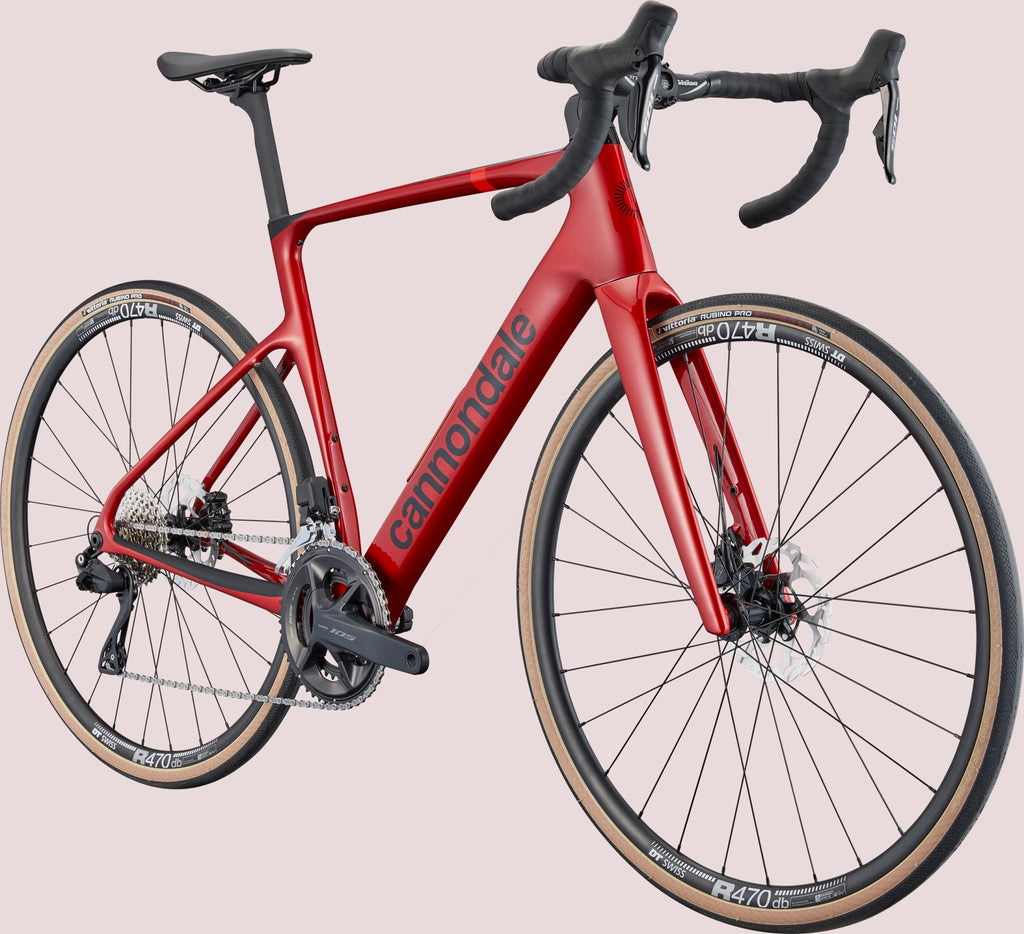 Cannondale Synapse 105 Di2 carbon road bike front view