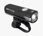 Cateye AMPP 400 S front view, highlighting the 400 lumen OptiCube lens.