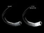 Reflective cycling handlebar tape with gel padding