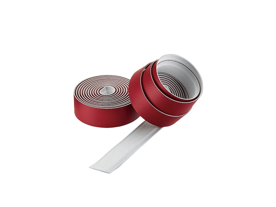 Brilliant red cycling handlebar tape with gel padding