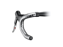 Close-up texture of Ciclovation Vapor Advanced Bar Tape with lock-in plug.