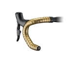  Ciclovation Poly Touch Advanced Bar Tape in Royal Gold with Vapor Metallic checkerboard pattern.