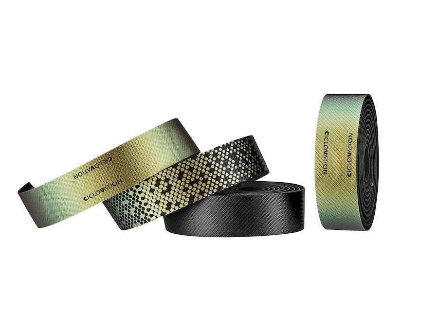  Close-up of SEITEX engineered texture on the anti-slip synthetic leather bar tape.