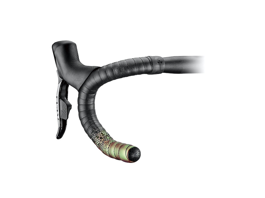 Amber Green color-shifting cycling handlebar tape