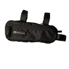 compact cycling top tube bag with dual zipper pockets