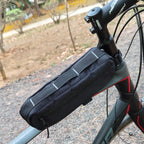 bike top tube bag for tools snacks and mini pump