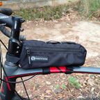 lightweight top tube bag for road bike setup