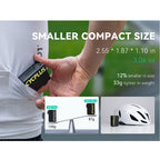 Ultra-compact Cycplus AS2 pump fitting in a cyclist’s jersey pocket