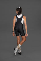 Women's Explore Black Cycling Bib Shorts - back side