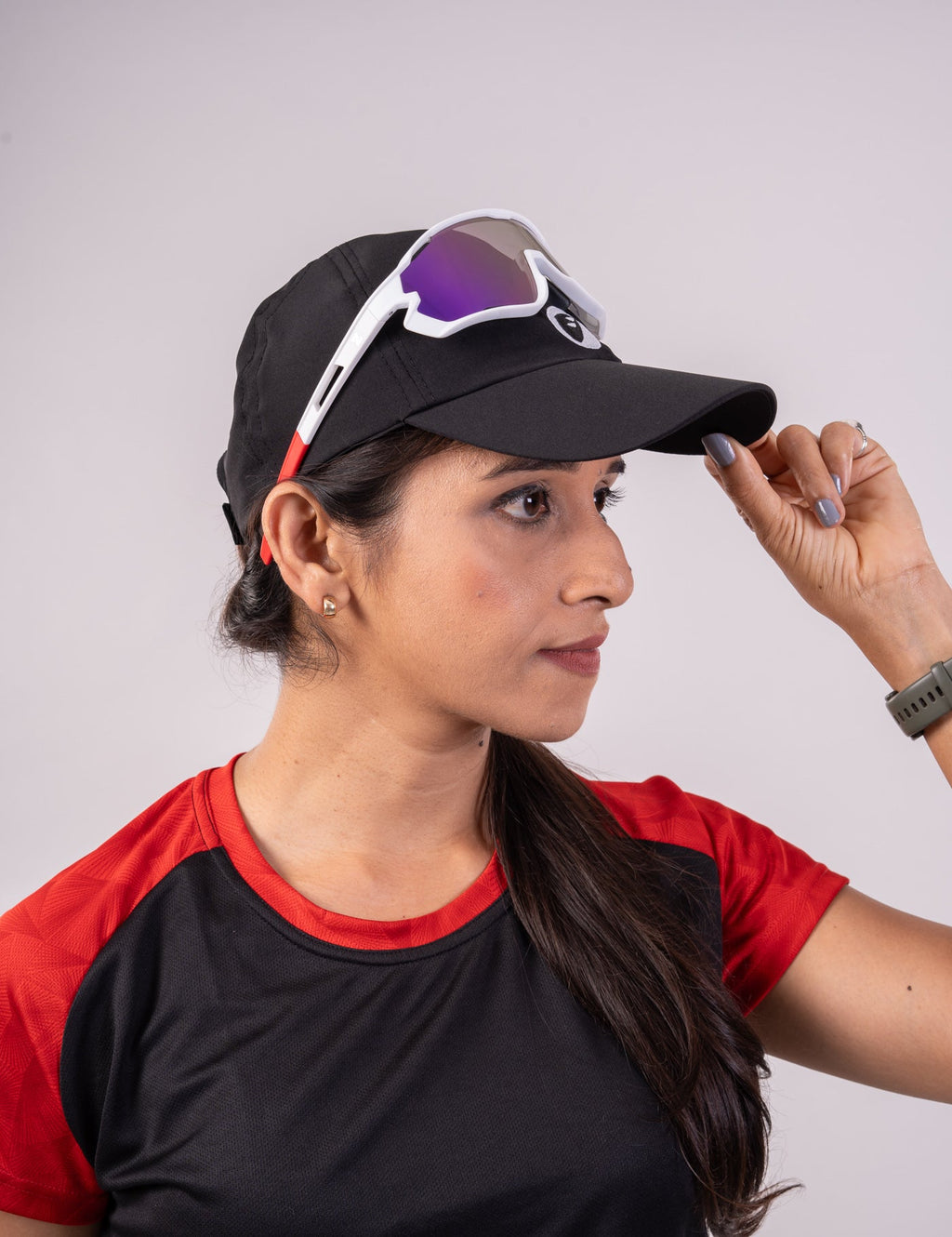 apace running-cap-streak-black-unisex
