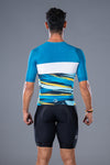 Men's Race fit Lightening Cycling Jersey backside view