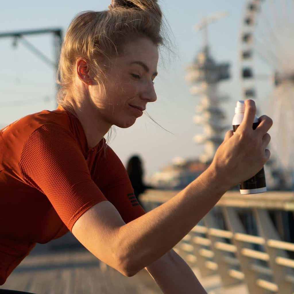 150ml bottle of Dynamic Watt-R-Cooling Mist Spray, an essential hydration and cooling solution for cyclists, designed to instantly lower body temperature.