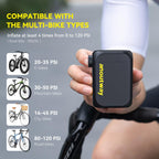 Pocket-sized Anoutway AT1 Max e-pump with Presta and Schrader nozzle