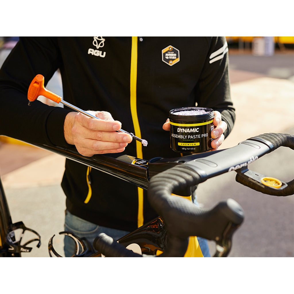 Image showing Dynamic Assembly Paste Pro protecting bike threads from corrosion

