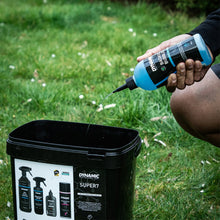 Image of foamy bike wash using Dynamic Badass Bubbles cleaner