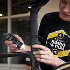 Close-up of Dynamic Carbon Assembly Paste being applied to a carbon seatpost