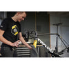 Dynamic’s wax spray is safe to use on carbon and painted bike surfaces after cleaning.

