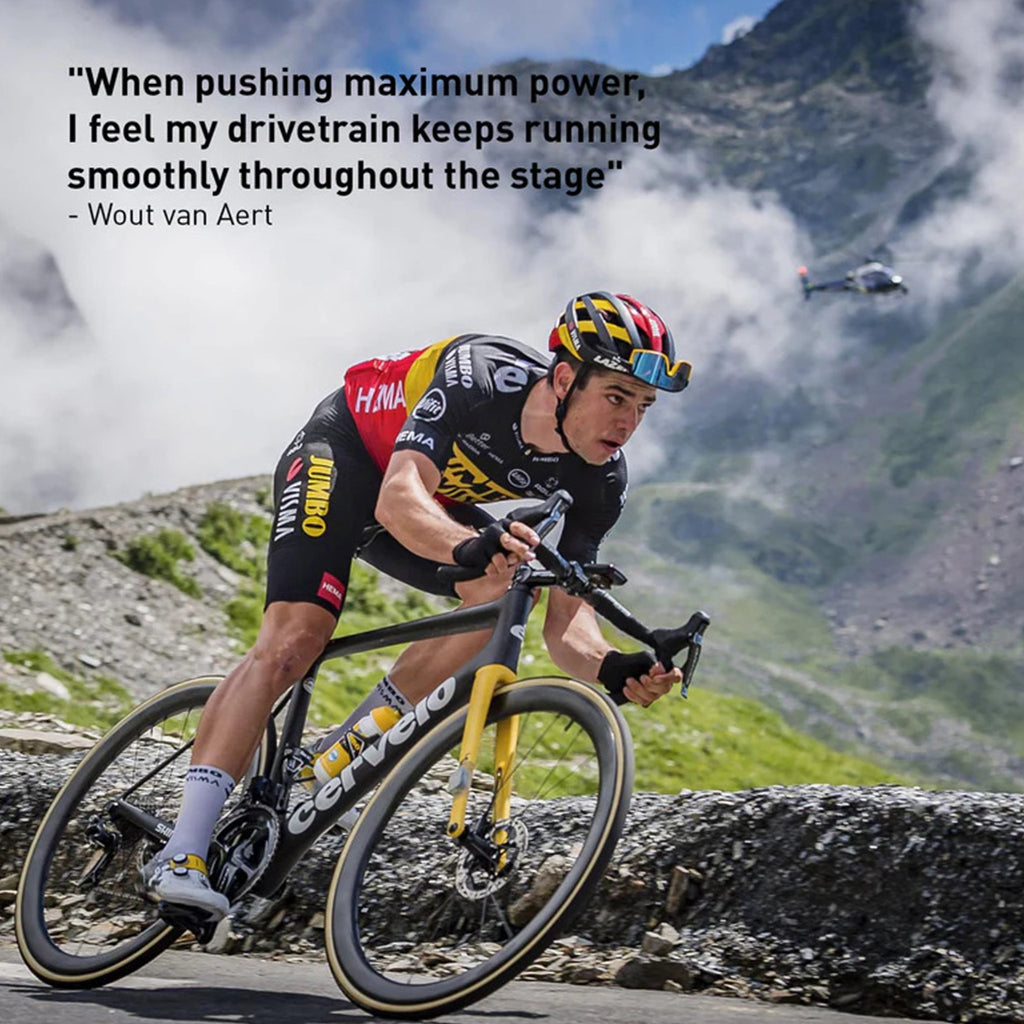 The chain wax is designed for pro cyclists and offers ultra-low friction for maximum speed.