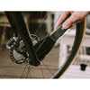 A close-up of the Dynamic bike cleaning brush with tough yet gentle bristles.
