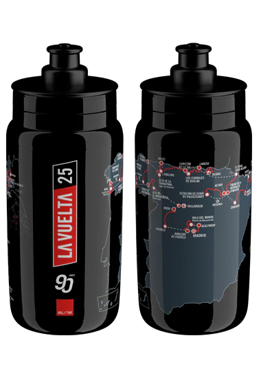 Elite Fly Giro d’Italia 2025 Black Map 550ml cycling water bottle