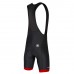 Stylish  and red Endura Xtract Gel Bibshort II, designed for cyclists seeking comfort and performance on rides.