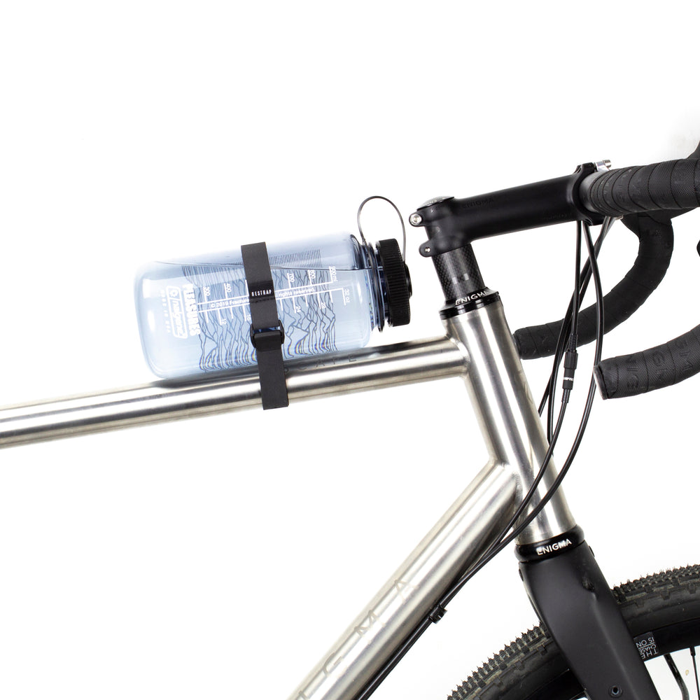 Reusable cycling utility straps for racks and bags