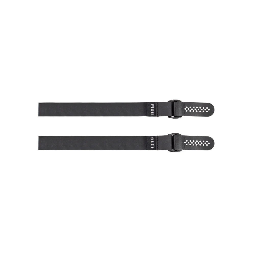 Bikepacking fast straps wrapped around bike frame