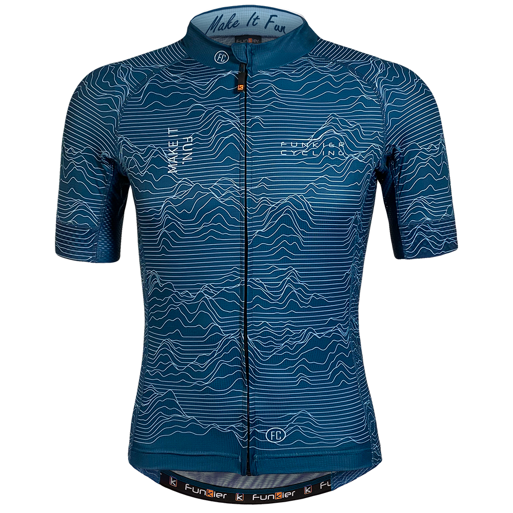Shop Funkier Men Rossini Pro Short Sleeve Jersey Blue(Size-M) Online in India | United By Cycling