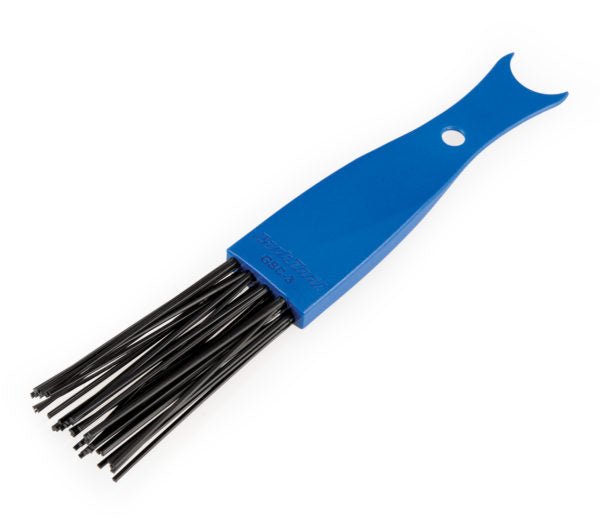 Park Tool GSC-3 dual-sided brush for comprehensive drivetrain cleaning.