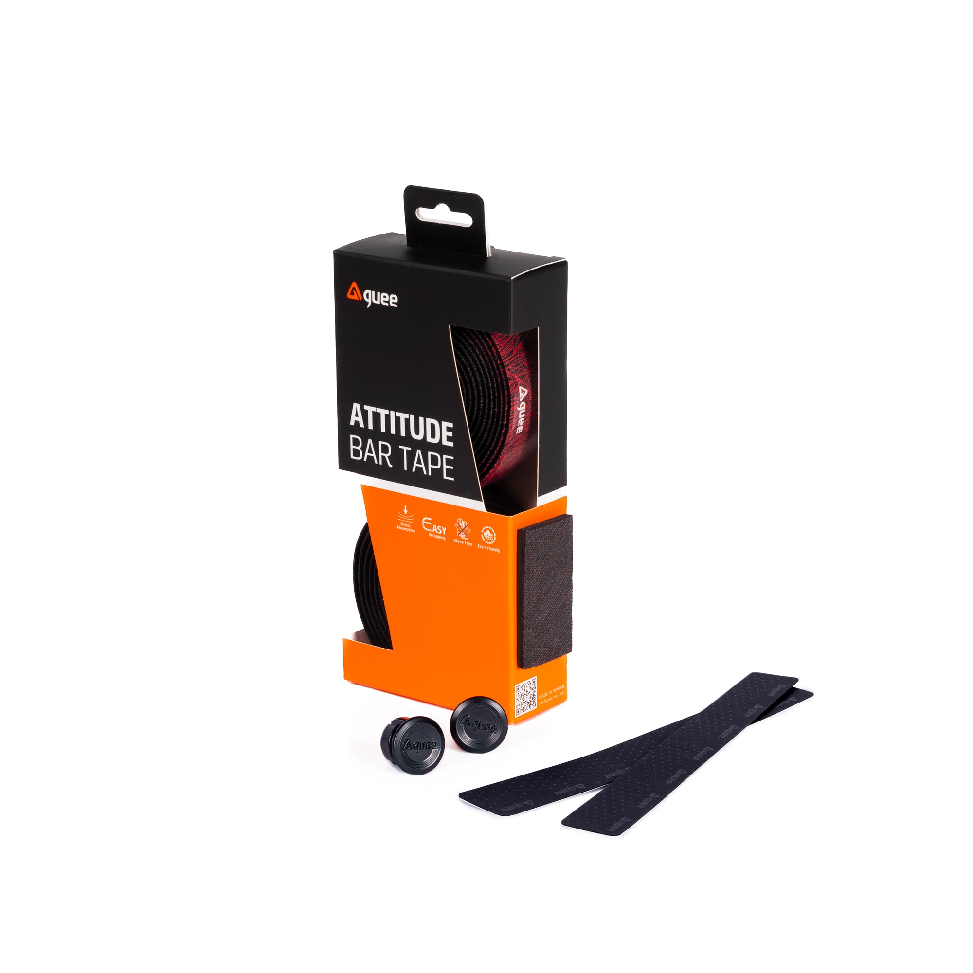Eco-friendly GUEE Attitude Fade Red handlebar tape, designed with a low-carbon production process for sustainable cycling.