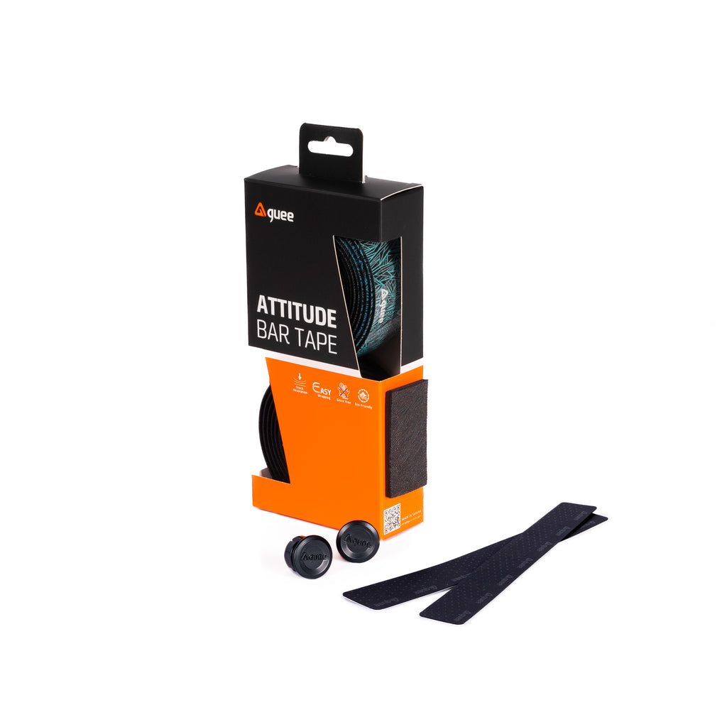 Eco-friendly GUEE Attitude Fade celeste handlebar tape, offering a durable and stylish upgrade with a unique color fade and low-carbon production.