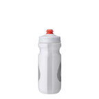 Hydrapak 600ml high-flow cycling bottle in bike cage white