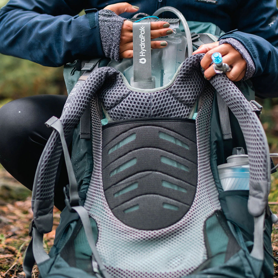 Clear 3 litre hydration bladder for mountain biking