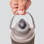 Hydrapak 1L Mammoth Grey bottle with bail handle – great for gym and climbing

