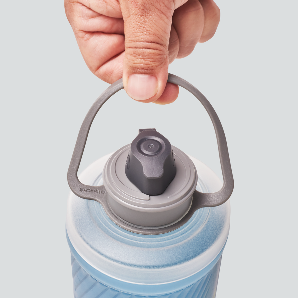 Hydrapak Flux Tahoe Blue Bottle Ideal for Hiking (1L)
