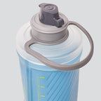 Carrying Handle of the Tahoe Blue 750ml Hydrapak Flux Flexible Bottle.
