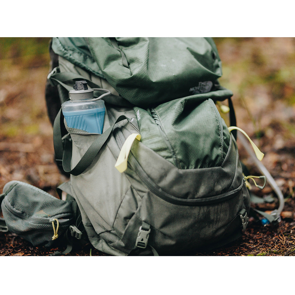 Conveniently Portable: The Tahoe Blue 750ml Hydrapak Flux.
