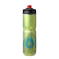 Hydrapak Polar Surge Ascent bottle yellow in bike cage