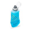 Small and lightweight: the 150ml Hydrapak Softflask in a striking Malibu Blue.