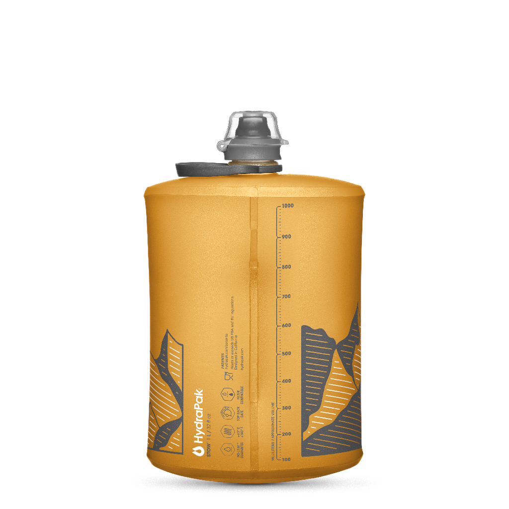 Hydrapak Stow 1 litre packable water bottle