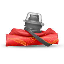 Redwood Hydrapak Stow 350ml, folded for easy packing on adventures.