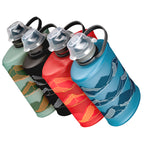 The Redwood Hydrapak Stow (350ml) alongside other color options, showcasing its stylish design.